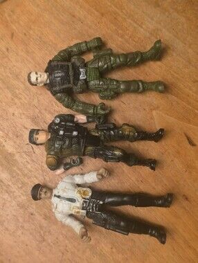 Lot of 3 Chap Mei figures  4" Military,  Police